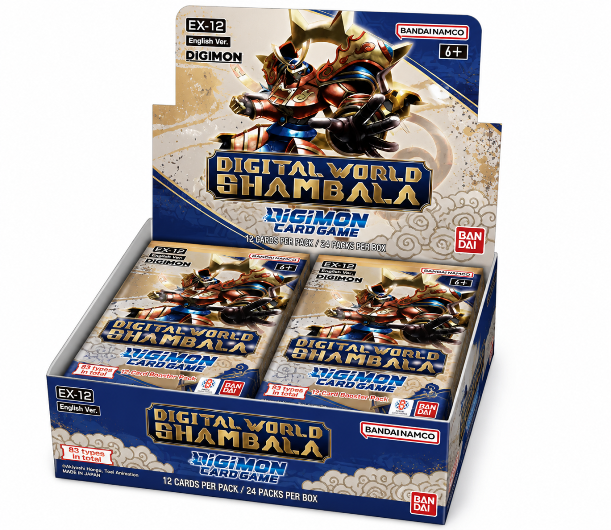 Bandai Digimon Card Game Digital World Shambala EX-12 Display ENG